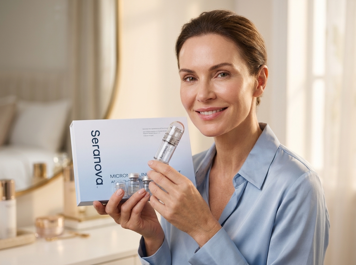 Woman looking confident and glowing